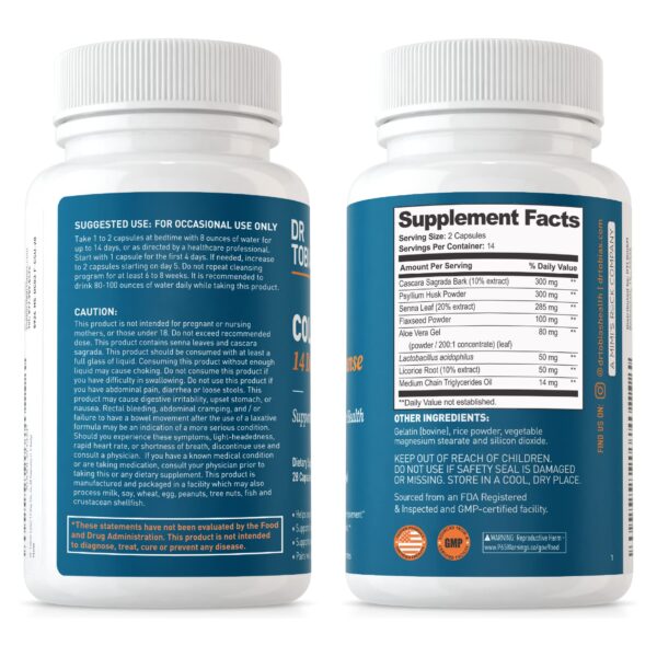 Suplementos Dr Tobias para mejor salud intestinal diaria