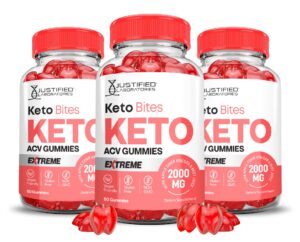 Keto Bits gomitas keto acv 2000mg paquete de 3