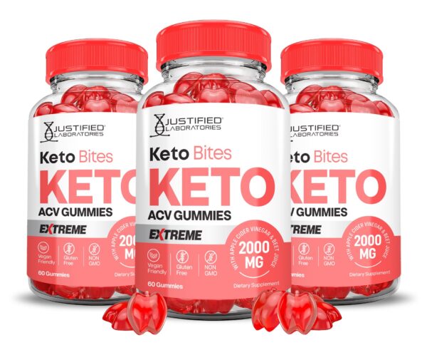 Keto Bits gomitas keto acv 2000mg paquete de 3