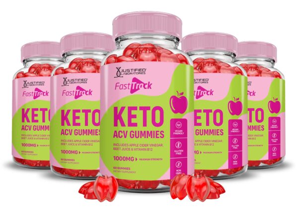 Fast Track Keto ACV gomas 5 pack paquete 300 gomas veganas