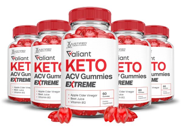 Paquete gummies valiant keto acv 2000mg