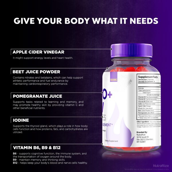 Gomas para adelgazar BurnWell Keto y ACV