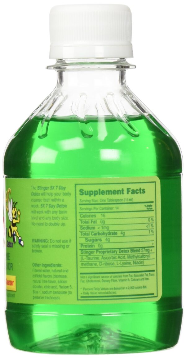 Stinger Detox botella líquida sabor lima