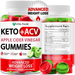 Gomitas Keto ACV para pérdida de peso sabor manzana verde