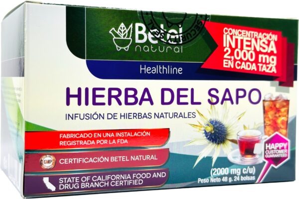 Té premium Hierba del Sapo Betel Natural 24 bolsas