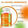 Suplemento vinagre de manzana keto sin azúcar ni gluten