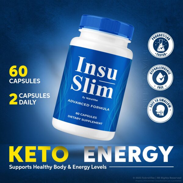 Frasco InsuSlim con etiqueta