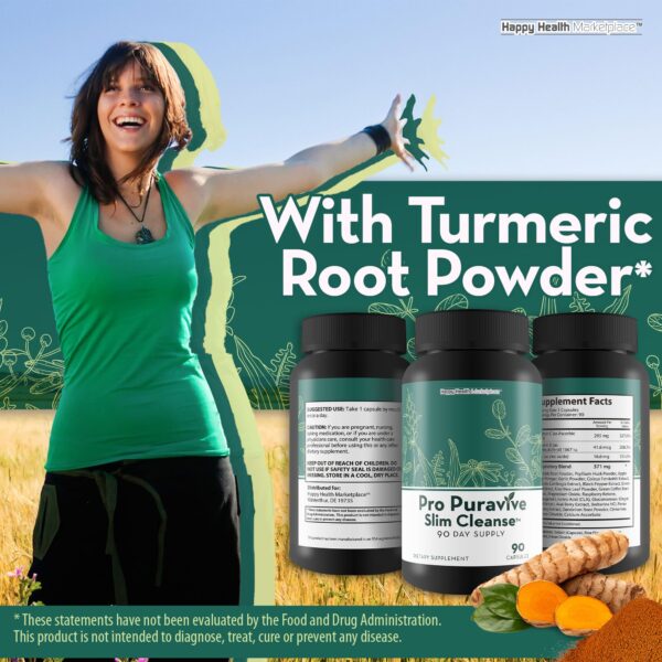 Frasco Pro Puravive Slim Cleanse para detox corporal y energía