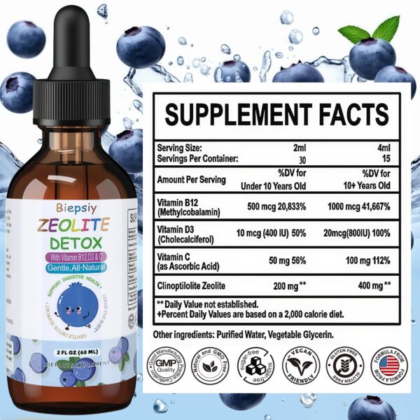 Detalle de sabor arándano en la etiqueta