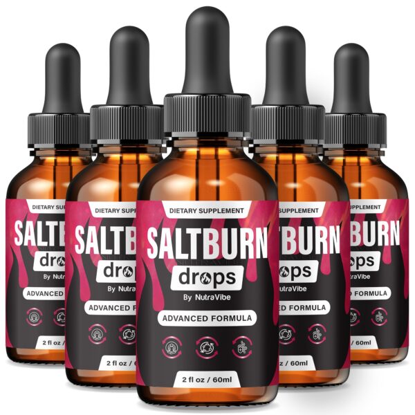NutraVibe Salt Burn Drops botella frontal