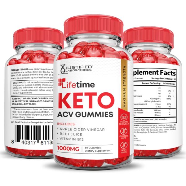 Gomitas Lifetime Keto ACV con pectina base textura calidad