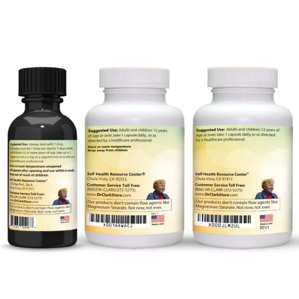 Tintura y cápsulas naturales para limpieza intestinal segura