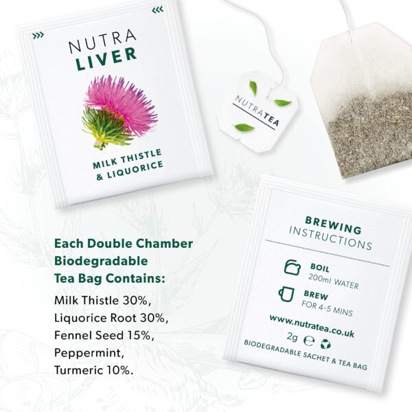 Té herbal NUTRALIVER con ingredientes naturales Té herbal NUTRALIVER con ingredientes naturales