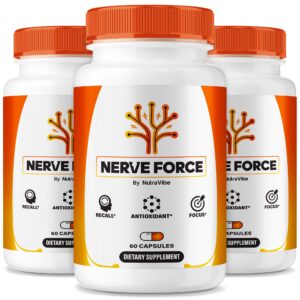 NutraVibe Nerve Force cápsulas frasco frontal