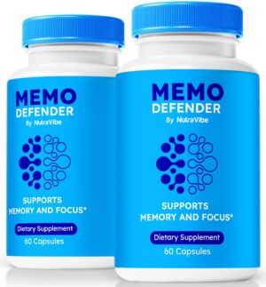Paquete de Memo Defender NutraVibe 120 cápsulas para memoria Paquete de Memo Defender NutraVibe 120 cápsulas para memoria