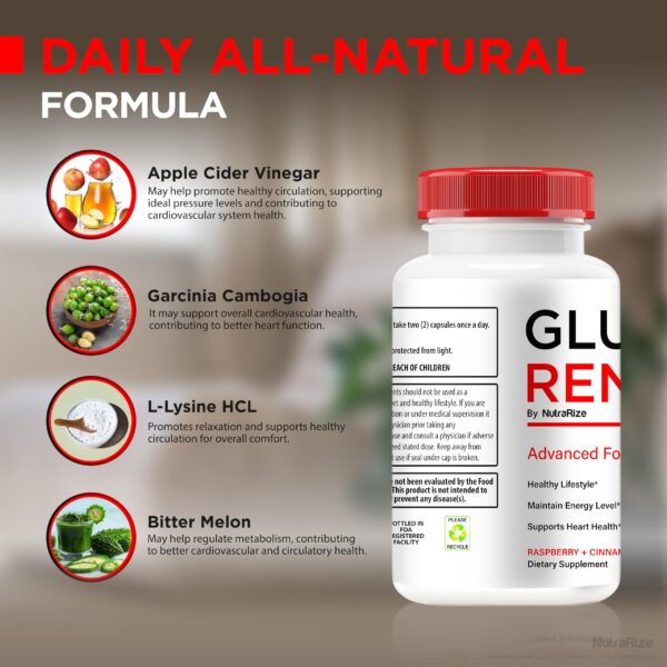 Gluco Renu Optimizer para nutrición y balance gluco