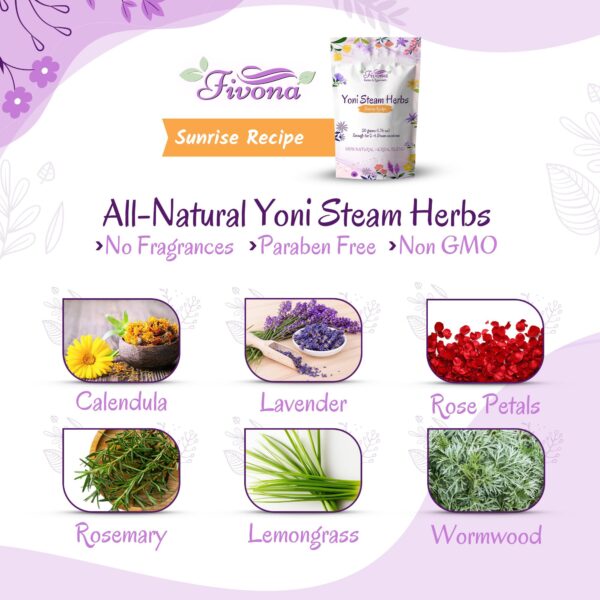 FIVONA kit hierbas naturales para vapor yoni detox femenino