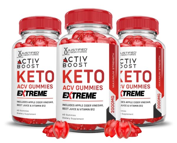 Activboost Keto ACV Gummies Extremo 2000MG paquete triple
