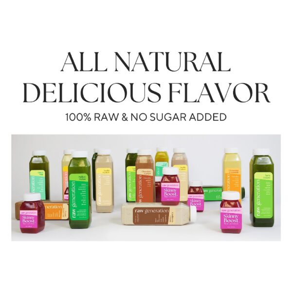 Vasos congelados Raw Generation 7 días detox intestinal