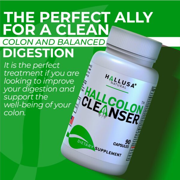 Envase Hallusa Natural Hallcolon cápsulas detox colon frontal