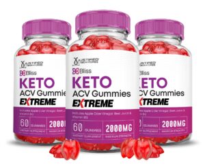 Gomitas Bliss Keto ACV Extreme 2000mg paquete de 3