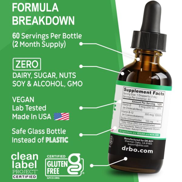 Presentación gotas líquidas Zeolite Detox para apoyo infantil