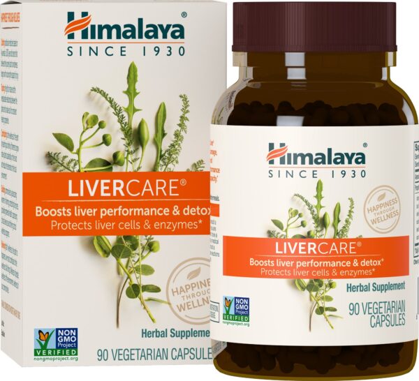 Suplemento Himalaya LiverCare para salud hepática y limpieza