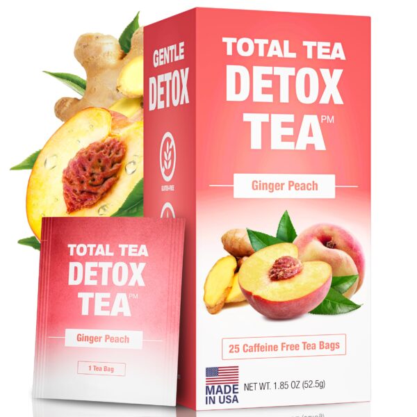 Taza con té Total Tea sabor natural de durazno y baya mixta
