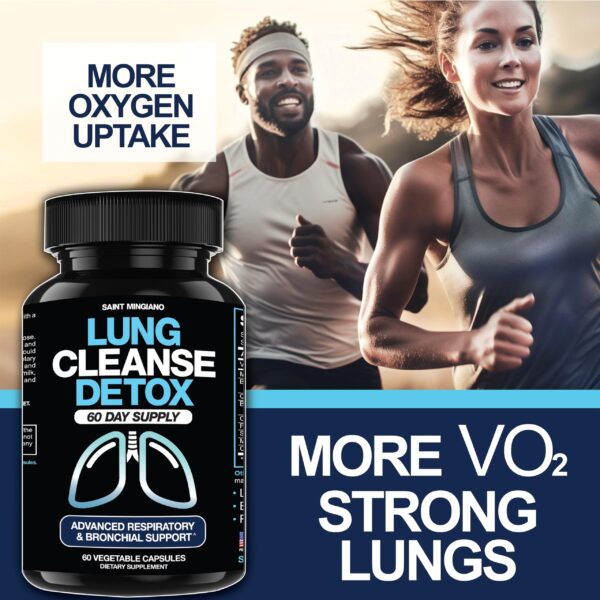 Paquete lateral Saint Mingiano Lung Cleanse 60 días