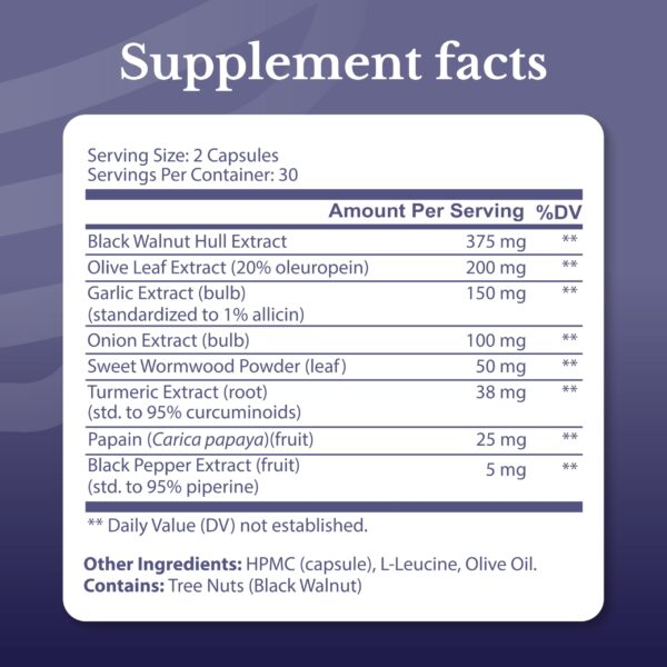 Etiqueta de Nation Health MD Cleanse24 Hair Switch