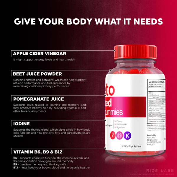 Gomitas keto ripped acv 120 unidades paquete doble