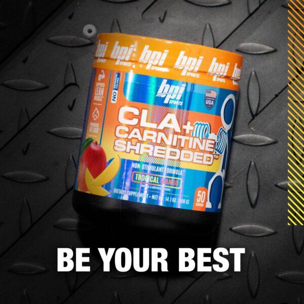 Contenido interior BPI Sports CLA Carnitina polvo mango