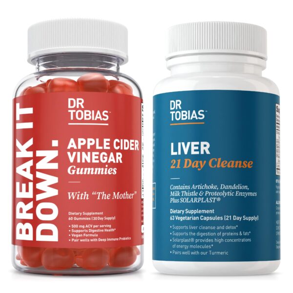 Gomitas vinagre sidra de manzana Dr. Tobias para digestión y energía