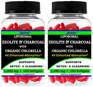 Nikoni zeolita liposomal carbón activado chlorella 240 cápsulas blandas