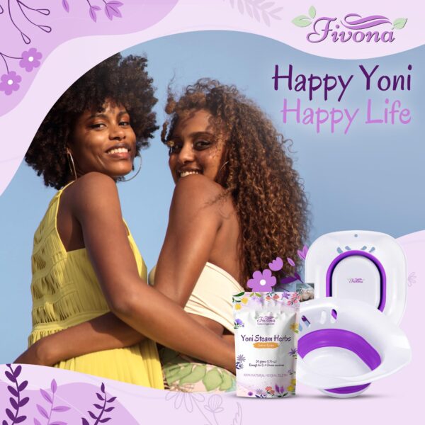 Vapor yoni con hierbas orgánicas FIVONA para cuidado femenino