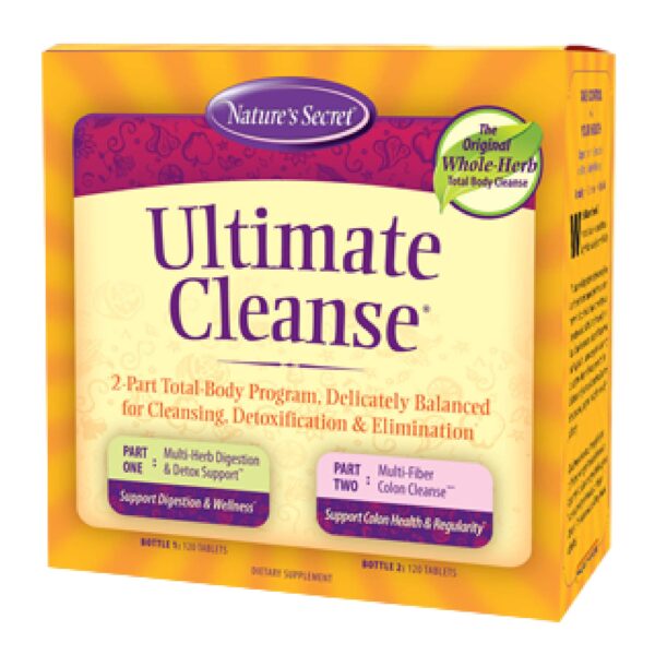 Paquete Nature's Secret Ultimate Cleanse detox total cuerpo frontal