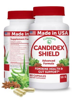 Lunakai limpieza candida cápsulas 60ct apoyo digestivo