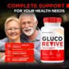 Etiqueta con detalles ingredientes pastillas Gluco Revive