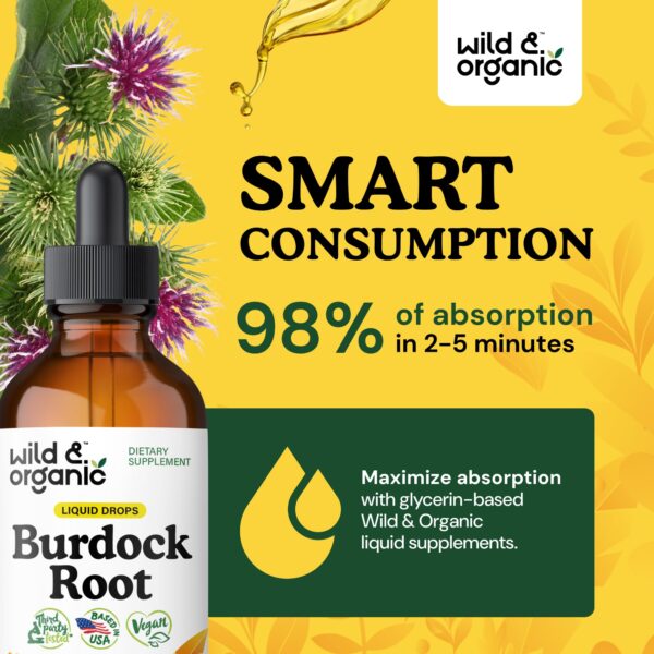 Suplemento natural tintura raíz bardana 4 fl oz