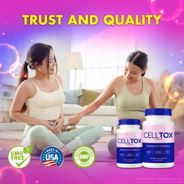 Cápsulas CellTox NutraVibe balance natural microbioma intestinal