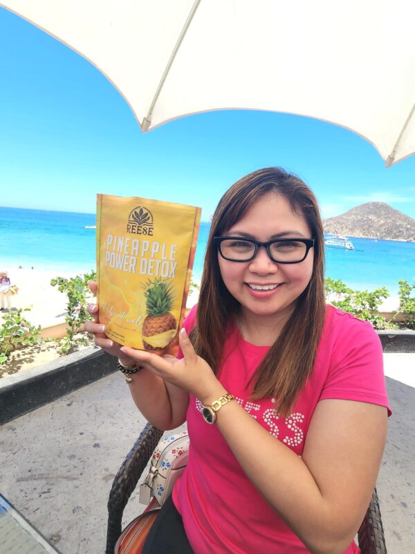 Bebida detox piña REESE para digestión saludable