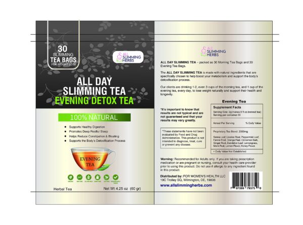ALL SLIMMING HERBS té adelgazante vegano sin gluten ni azúcar