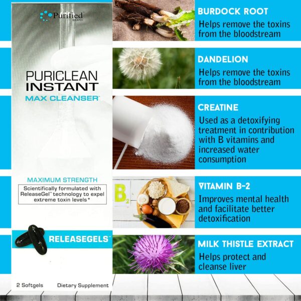 Botella Wellgenix Puriclean detox rápido limpieza cuerpo