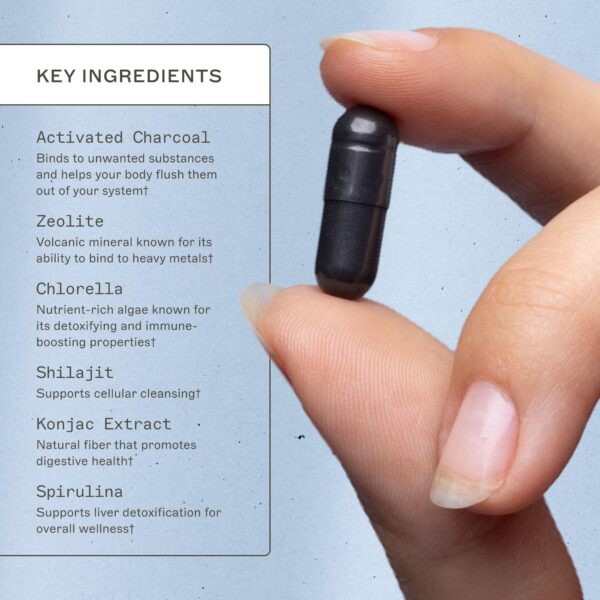 Cápsulas Amy Myers MD carbón activado para apoyar salud digestiva e inmunológica