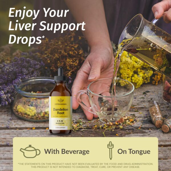 Tintura líquida de raíz de diente de león Herbamama