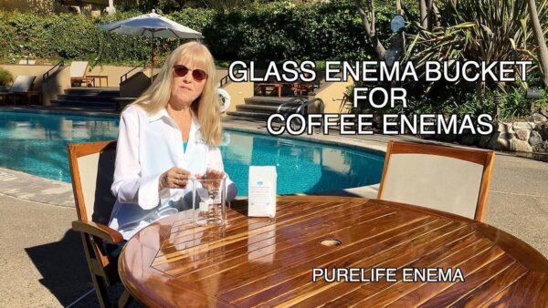 Kit Purelife enema café vidrio y accesorios para limpieza colon