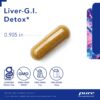 Detalle cápsulas Pure Encapsulations Liver-G.I. Detox