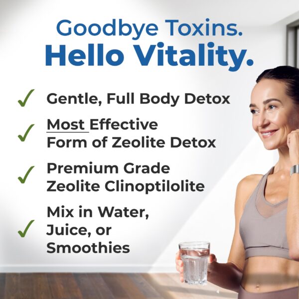 Detox zeolita clinoptilolita Healthy by Nature 200 gramos