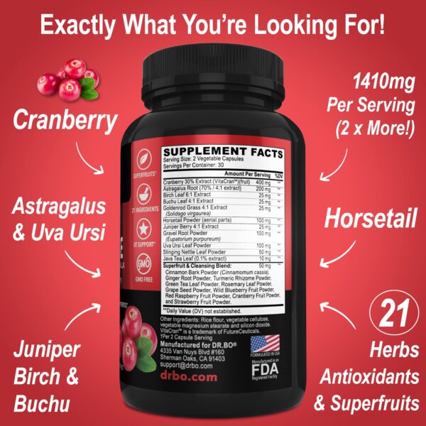 Fórmula herbal premium DR. BO para salud renal pulmonar