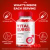 Gomitas Vital Surge ACV en envase para suplemento avanzado de vinagre